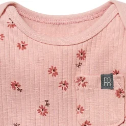 2-Piece Baby Girls Rose Flower Short Sleeve Bodysuit & Pants Set