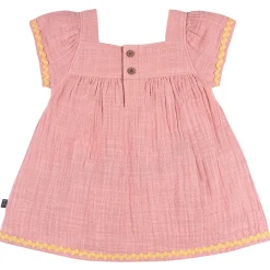 2-Piece Baby Girls Rose Pink Dress and Diaper Cover