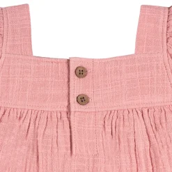 2-Piece Baby Girls Rose Pink Dress and Diaper Cover