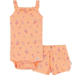 2-Piece Baby Girls Strawberries Bodysuit & Shorts Set