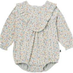 2-Piece Baby Girls Tiny Floral Bubble Romper and Tights