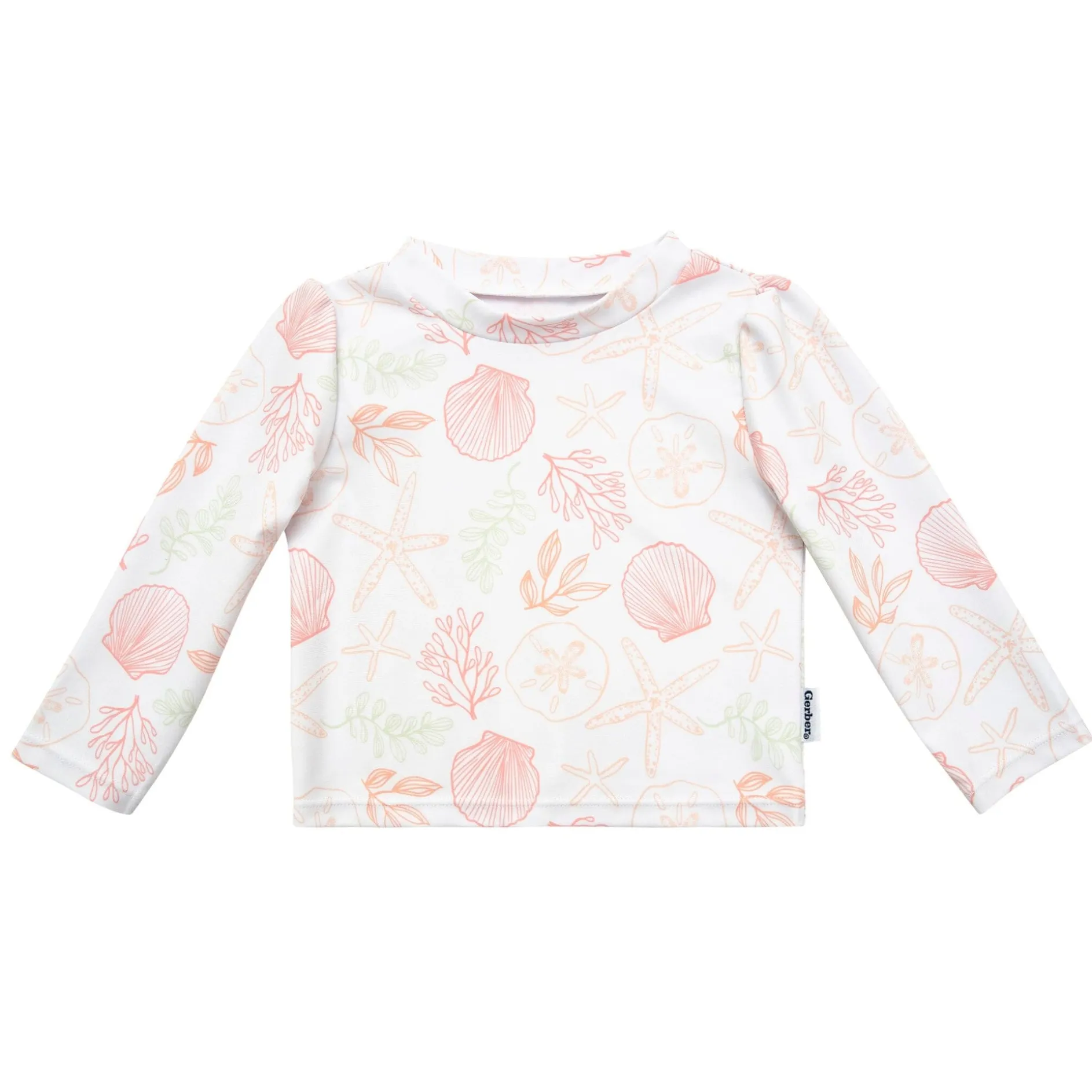 2-Piece Baby Girls UPF 50+ Shells Rash Guard & Swim Bottoms Set
