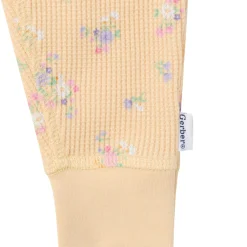 2-Piece Baby Girls Yellow Floral Onesies® Bodysuit and Pants Set