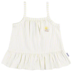 2-Piece Baby Girls Yellow Stripe Tank Top & Diaper Cover Set