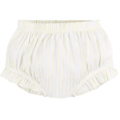 2-Piece Baby Girls Yellow Stripe Tank Top & Diaper Cover Set