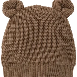 2-Piece Baby Neutral Brown Sweater Romper & Hat Set