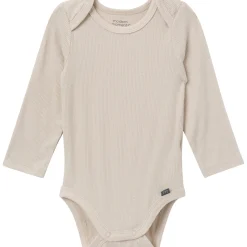 4-Piece Baby Neutral Gray Viscose Bodysuits and Pants Set