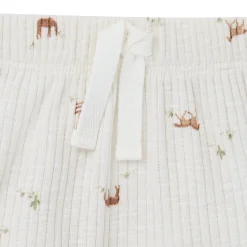 4-Piece Baby Neutral Horse Barn Short Sleeve Bodysuits and Shorts Set