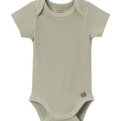 4-Piece Baby Neutral Ivory Mini Island Short Sleeve Bodysuits and Shorts Set