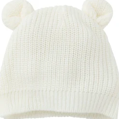 2-Piece Baby Neutral Ivory Sweater Romper & Hat Set