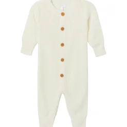 2-Piece Baby Neutral Ivory Sweater Romper & Hat Set