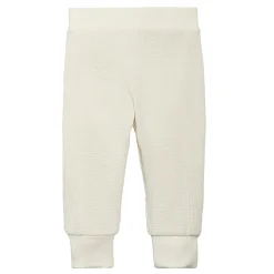 2-Piece Baby Neutral Ivory Waffle Hoodie and Pant Set