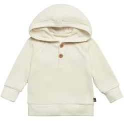2-Piece Baby Neutral Ivory Waffle Hoodie and Pant Set