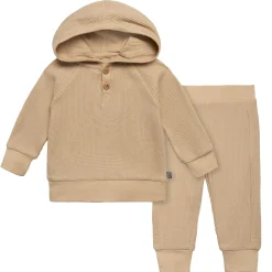 2-Piece Baby Neutral Lt Tan Hoodie and Pant Set