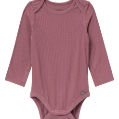 4-Piece Baby Neutral Plums Viscose Bodysuits and Pants Set