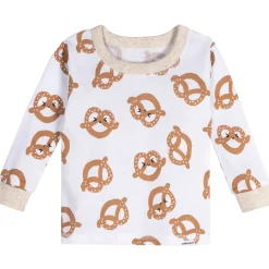 4-Piece Baby Neutral Pretzels Pajamas Sets