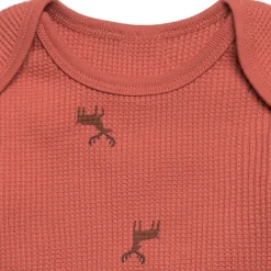 2-Piece Baby Neutral Red Moose Bodysuit and Pant Set