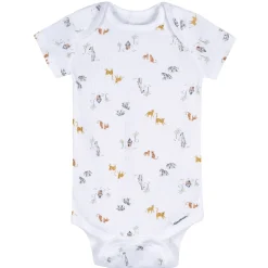 5-Piece Baby Neutral Safari Bodysuits & Pants Set