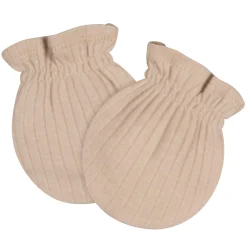 4-Piece Baby Neutral Safari Cap and Mitten Set