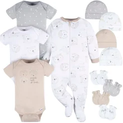 12-Piece Baby Neutral Woodland Layette Bundle