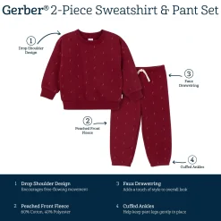 2-Piece Baby & Toddler Boys Lightning Sweatshirt & Pant Set