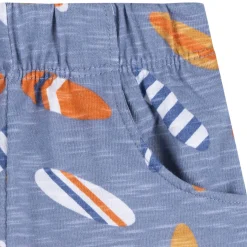 2-Piece Baby & Toddler Boys Surfboard T-Shirt and Shorts Set