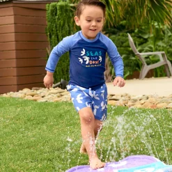 2-Piece Baby & Toddler Boys UPF 50+ Seagulls Rash Guard & Swim Trunks Set