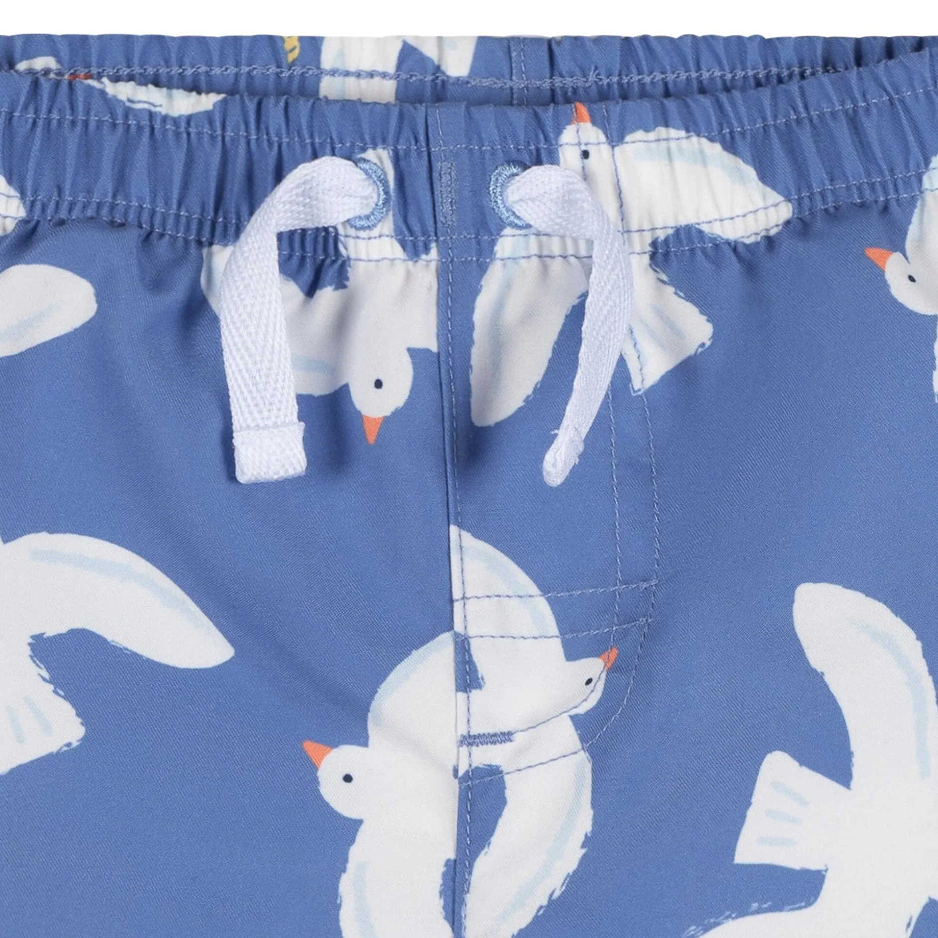 2-Piece Baby & Toddler Boys UPF 50+ Seagulls Rash Guard & Swim Trunks Set