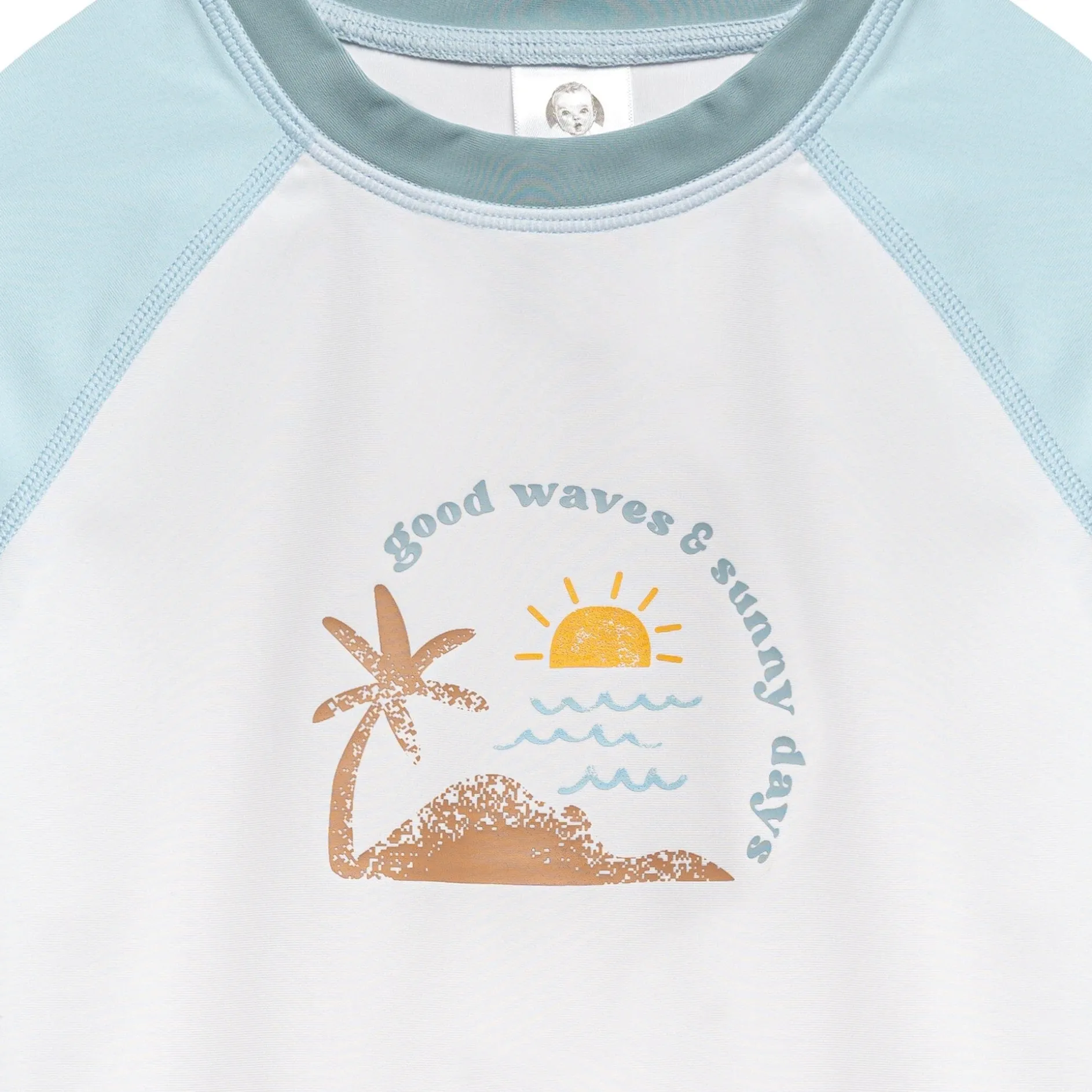 2-Piece Baby & Toddler Boys UPF 50+ Surf Rash Guard & Swim Trunks Set