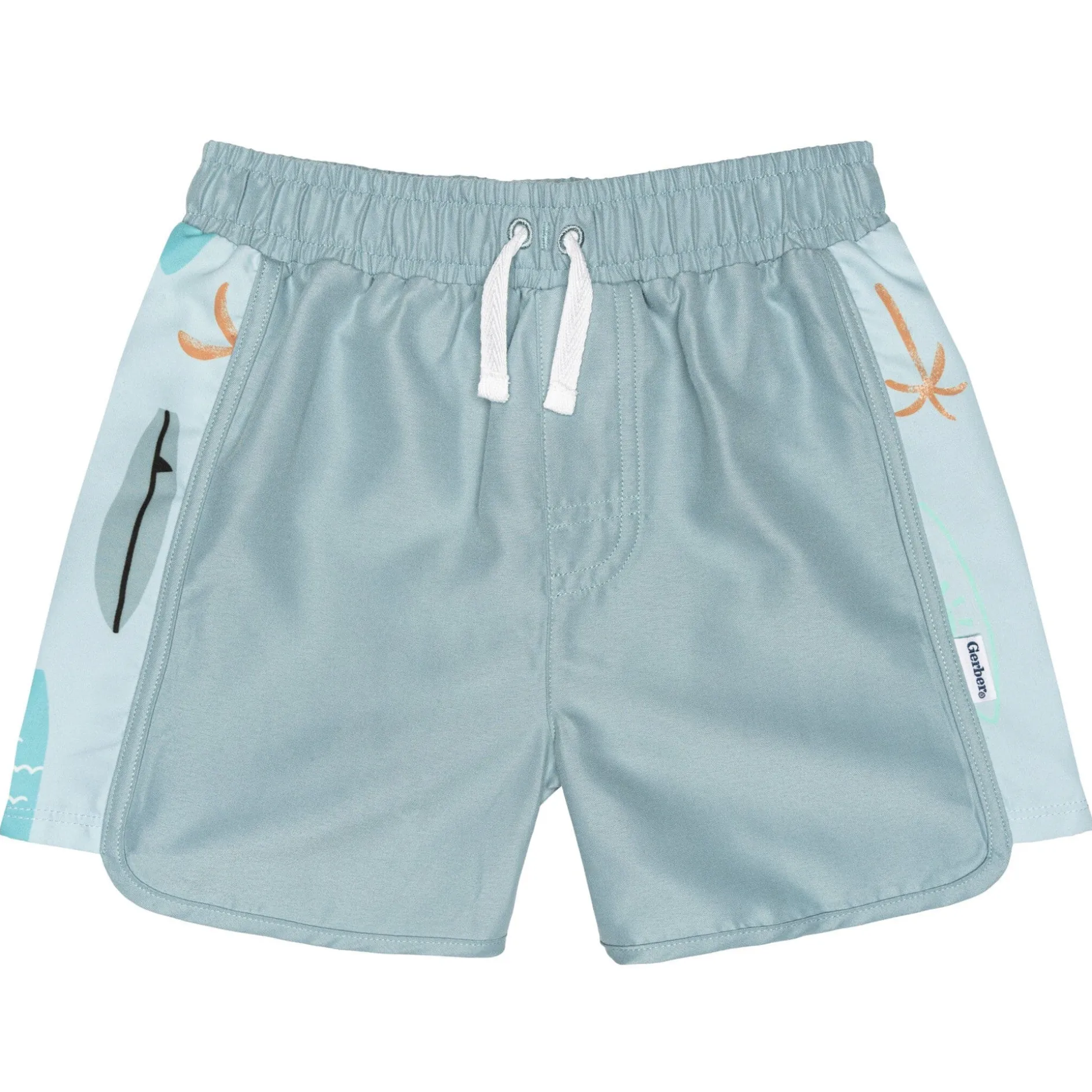 2-Piece Baby & Toddler Boys UPF 50+ Surf Rash Guard & Swim Trunks Set