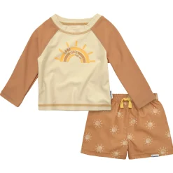 2-Piece Baby & Toddler Boys UPF 50+ Suns Rash Guard & Swim Trunks Set