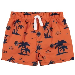 2-Piece Baby & Toddler Boys UPF 50+ Vacation Vibes Rash Guard & Swim Trunks Set