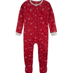 2-Piece Baby & Toddler Gingerbread People Snug Fit Footed Pajamas