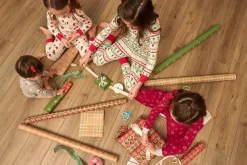 2-Piece Big Kids Neutral Oh What Fun Fair Isle Hacci Snug Fit Pajama Set