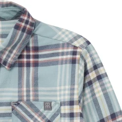 2-Piece Boys Blue Plaid Shirt and Pant Set