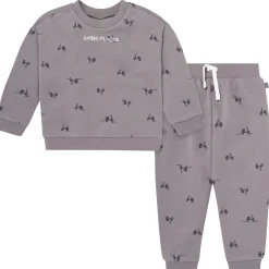 2-Piece Boys Grey Scooter Sweatshirt and Jogger Set