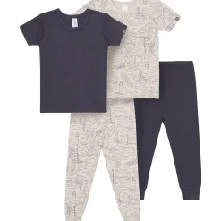 4-Piece Boys Maine Coast Viscose Snug Fit Pajama Set
