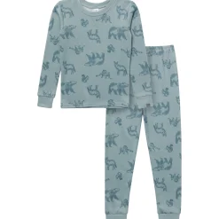 2-Piece Boys Woodland Animals Snug Fit Pajama Set