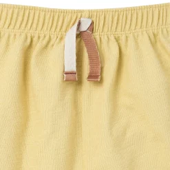 2-Piece Boys Yellow Palm Tree Polo Shirt and Shorts Set