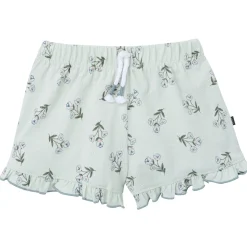 4-Piece Girls Blue Floral Tank Tops & Shorts Set