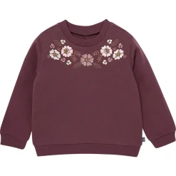 2-Piece Girls Floral Embroidery Sweatshirt and Jogger Set