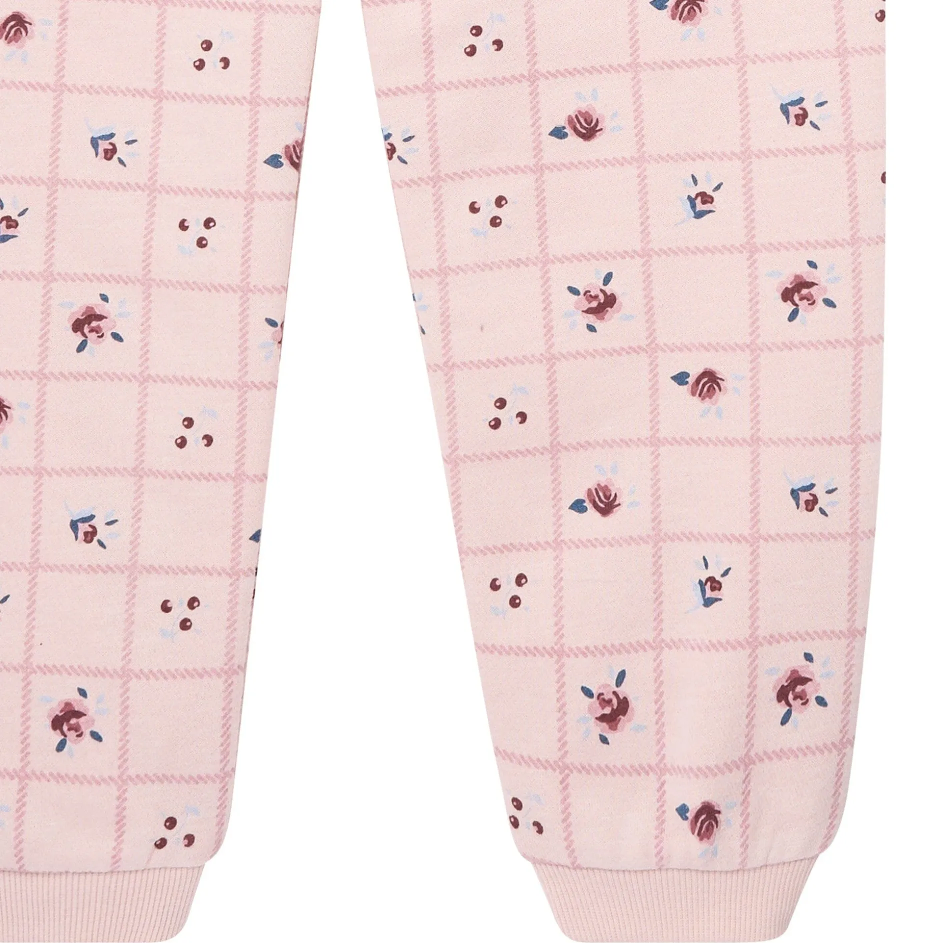 2-Piece Girls Happy Place Sweatshirt and Jogger Set