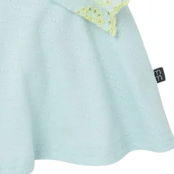 2-Piece Girls Misty Blue Eyelet Top and Shorts Set