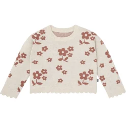 2-Piece Girls Nutmeg Flowers Sweater Top and Pant Set