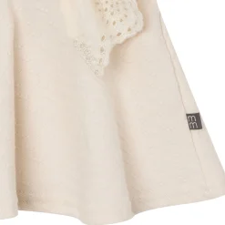 2-Piece Girls Off White Eyelet Top and Shorts Set