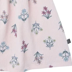2-Piece Girls Pink Floral Top and Shorts Set