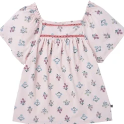 2-Piece Girls Pink Floral Top and Shorts Set