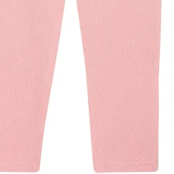 4-Piece Girls Rose Henley Tops and Paperbag Pants Set