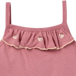 4-Piece Girls Strawberries Tank Tops & Shorts Set
