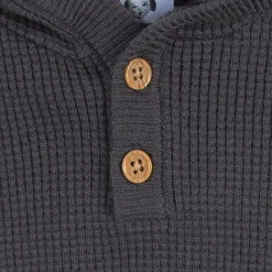 2-Piece Infant and Toddler Boys Charcoal Sweater Knit Set